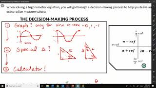 Solving Linear Trig Equations in Radians
