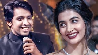 Pooja Hegde Laugh Out Loud For Priyadarshi's Epic Comedy Timing At SIIMA
