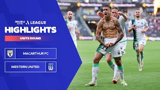 Macarthur FC v Western United - Highlights | Isuzu UTE A-League 2023-24 | Unite Round