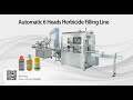 Automatic 6 heads Liquid Herbicide Filling Capping Labeling Machine|Herbicide Filling Line