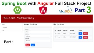 Spring Boot with Angular Full Stack Project | Part 3 [2023]