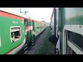 unique train racing lalmoni express vs kurigram express...train racing at kaunia station rangpur.