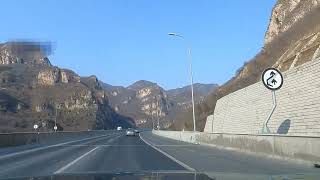 [4K] Driving tour. Expressway connecting the Olympic Beijing Division and Zhangjiakou Division. 2022