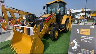 Cat 424 backhoe loader! Cat stall visit at Bangalore