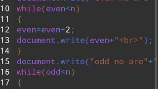 JavaScript Code to Print Even and Odd Numbers Between 1 to N | Even & Odd num in JavaScript anWriter