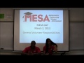 2013 MESA Day General Volunteers Responsibilities