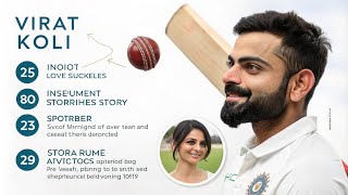 Improve Your English While Exploring Virat Kohli's Inspiring Journey: Records, Love Story