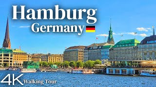 Hamburg, Germany - Summer Walking Tour 2023 - 4K UHD
