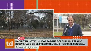 Habilitan hoy el nuevo parque del sur, un espacio recuperado en el pedio del viejo hospital regional