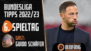 Bundesliga Tipps ⚽ 6. Spieltag feat. Guido Schäfer | "Beidfüßig - Die Wettbasis-Prognose"