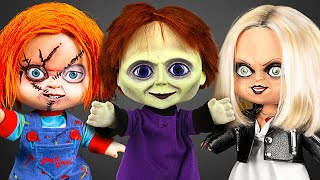 How To Make A Creepy Chucky Family From Polymer Clay || Meet Chucky, Tiffany, And Glen(da) 🪓💔