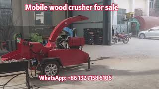 We offer small mobile wood branches /bamboo crusher machine,wood shredder machine for sale @wood