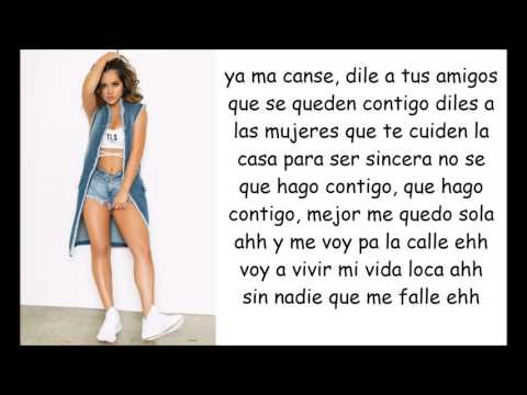 Becky G - Sola (lyrics video) - Tunewids - Download Hd Videos