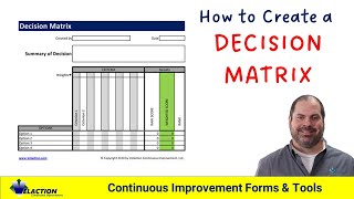 How To Create A Decision Matrix