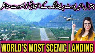 PIA ATR 42 Landing at Chitral airport | PK661 | FLY JINNAH | NORTH AIR