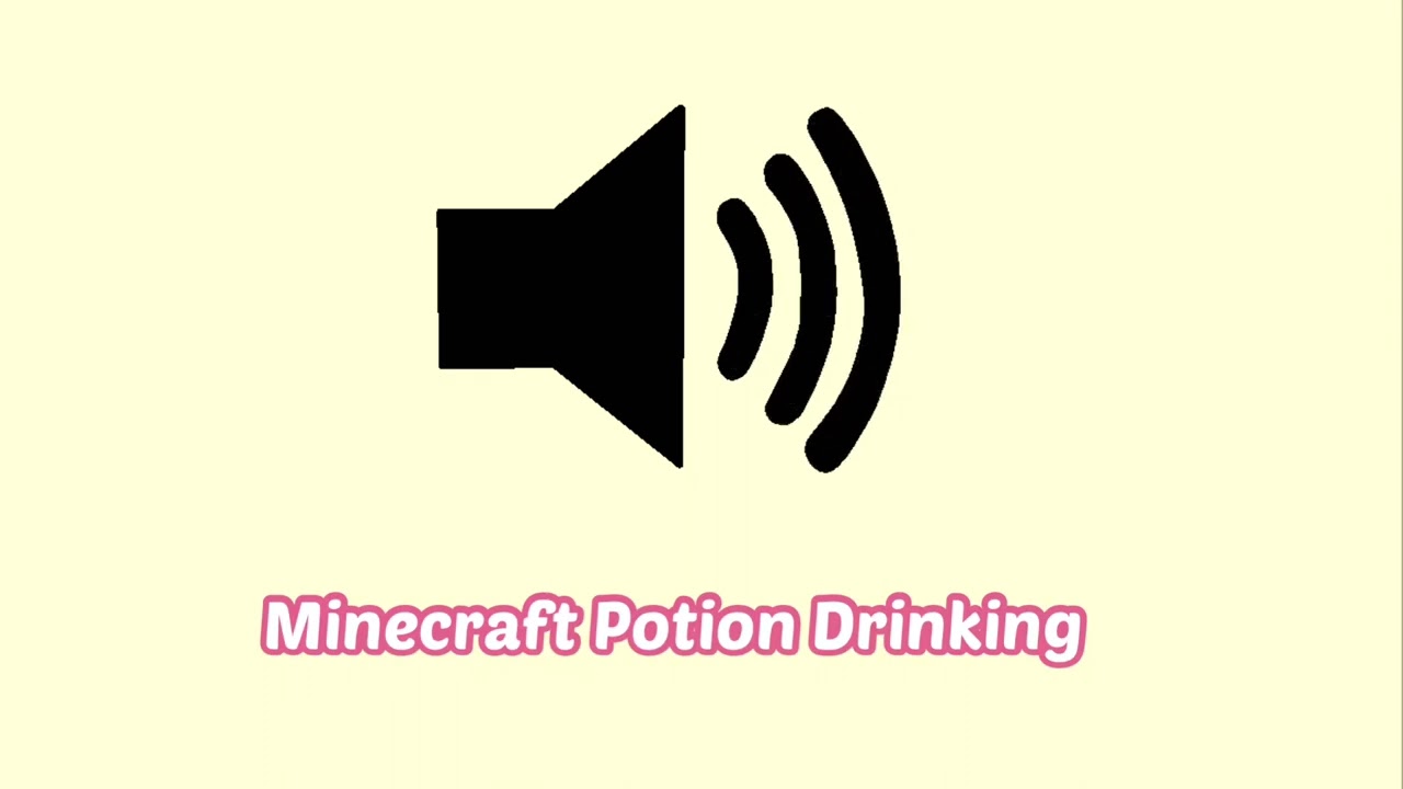 Minecraft Potion Drinking Sound Effect Youtube