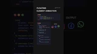 Floating elements animation 🚀😎 || css animation || #shorts #css3 #animation #frontend #coding