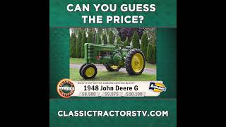 Guess The Price? 1948 John Deere G #classic #tractor #farmequipment