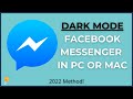 How to dark mode messenger in PC or Mac | Enable Dark Mode Messenger Tutorial 2022