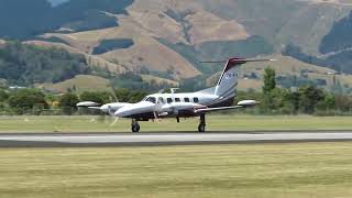 Piper PA-42-1000 Cheyenne 400LS ZK-FIS Takeoff Nelson Airport (NZNS)