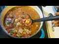 turning vegetable soup into beef stew. letsmakesoupwars