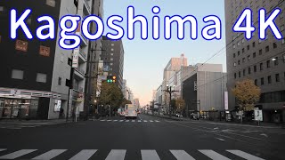 Driving Japan 4K Kagoshima city road, Shiei pool mae intersection → Izuro intersection