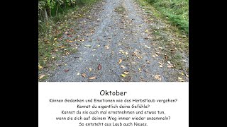 Oktober: Achtsame Kalenderreise des Monats vorstellen