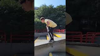 Super fast grind on an extreme pogo stick