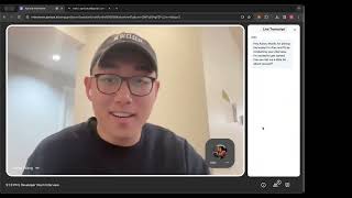 Live technical interview by an AI
