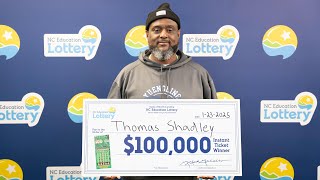 Thomas Shadley - $100,000 Winner - 100X The Cash