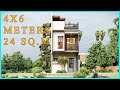 4X6 METERS (SMALL HOUSE DESIGN IDEAS 24sq.m/ 2 BEDROOMS W/ROOF DECK) Request #8