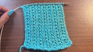 Indian Pillar Stitch (2 row repeat)