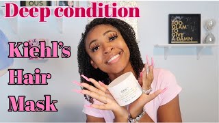 I Tried Kiehl's Olive Fruit Oil Deeply Repairative Hair Mask | Type 4 Natural Hair