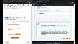 AWS Academy Cloud Developing Lab 2.1: Exploring AWS CloudShell and the AWS Cloud9 IDE