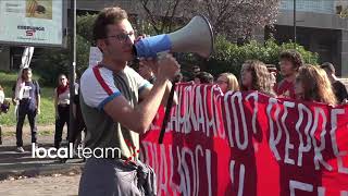 Corteo studentesco a Roma, la prima parte della manifestazione