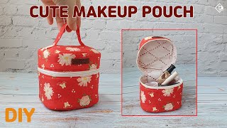 DIY/ CUTE MAKEUP POUCH/ ZIPPER POUCH/ SEWING GIFT IDEA / FREE PATTERN/ SEWING TUTORIAL [Tendersmile]