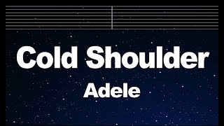 Karaoke♬ Cold Shoulder - Adele 【No Guide Melody】 Instrumental