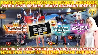 PRANK ACAK ACAK TEAMCODE NYAMAR JADI CEWEK DIKIRA BOCIL SAMA ABANG EPEP NGAKU ORANG TAIWAN CUY😭