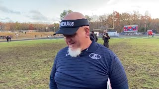 Dinwiddie coach Billy Mills after 28-0 win over Warwick in state semifinals