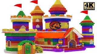 DIY - How To Build Mario Castle From Magnetic Balls (Satisfying ASMR) | Magnet World Series