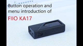 [FAQ]Button operation and menu introduction of FIIO KA17