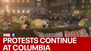 Protests continue at Columbia University