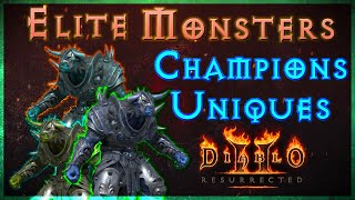 Elite Monsters: Champions \u0026 Uniques - The BEST Loot Drops!