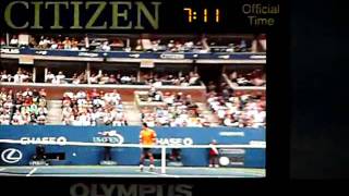 Federer vs Djokovic - match point - US Open 09