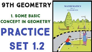 9th Geometry , practice set 1.2, Basic concept in Geometry, MAHARASHTRA BOARD , explained in Hindi