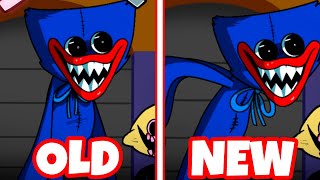 Huggy Wuggy(Playtime) - OLD vs NEW (FNF Poppy Playtime Mod Hard/FNF  Poppy Playtime Mod Anim Update)
