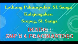 Karawitan SMP N 4 Pracimantoro- Ldr Pakumpulan-Srepeg Sanga- Kebudayaan Wonogiri channel