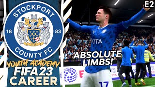 STOPPAGE TIME SCENES! | FIFA 23 YOUTH ACADEMY CAREER MODE | STOCKPORT (EP 2)