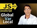 Global and local variables in JavaScript | JavaScript basic lesson - 24 | JavaScript for beginners