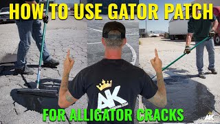 Alligator Crack Repair | Gator Patch Application Demo